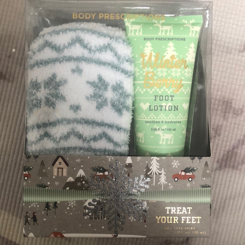 BODY PRESCRIPTIONS SOCK AND LOTION SET
